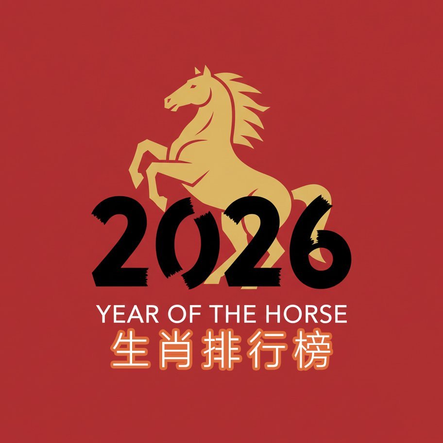 2026馬年最強生肖運勢排行榜出爐！你的生肖衝進前三名了嗎？