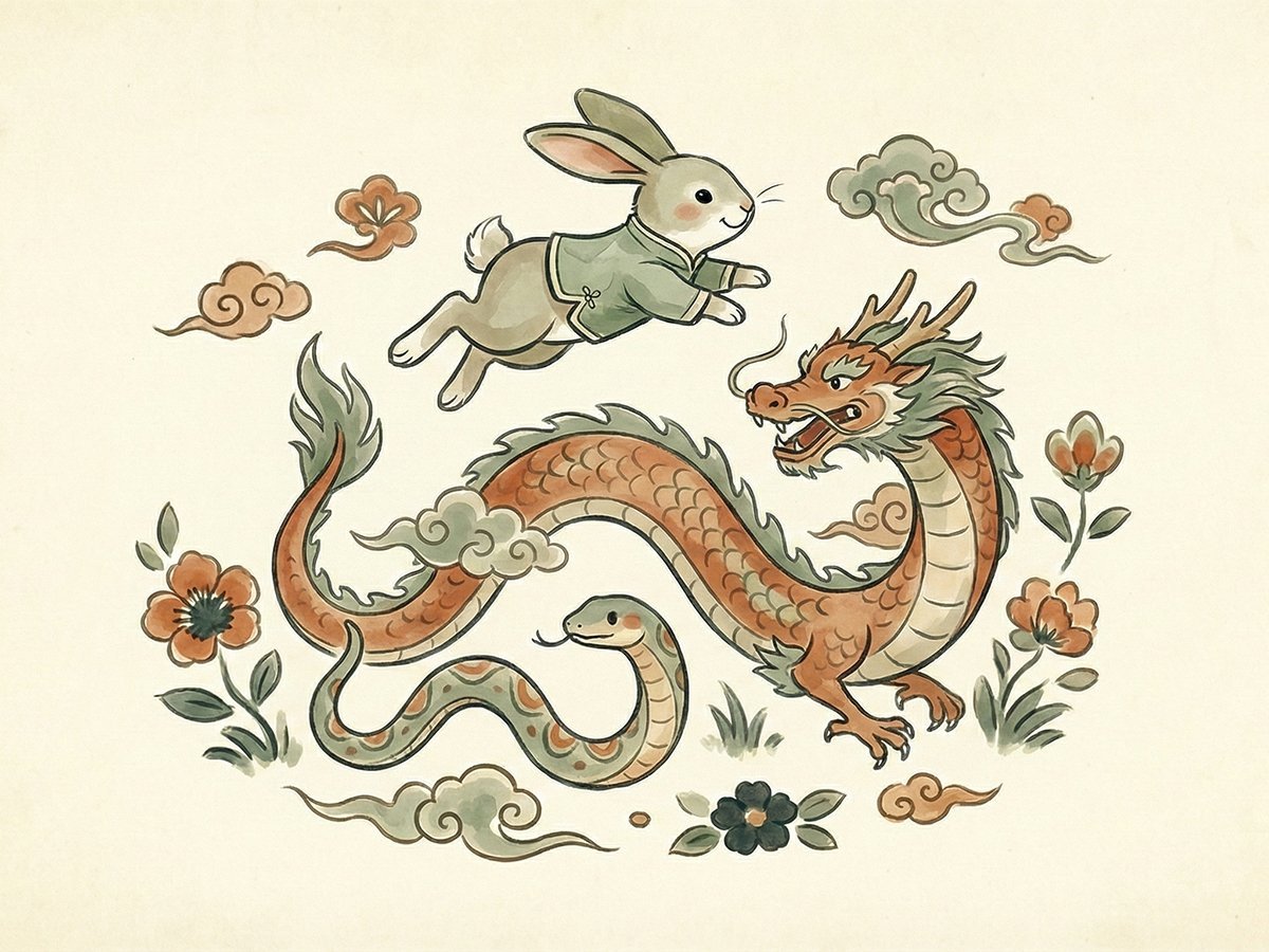 2026年12生肖運勢與水晶推薦P2．屬兔、龍、蛇的人該戴什麼水晶？