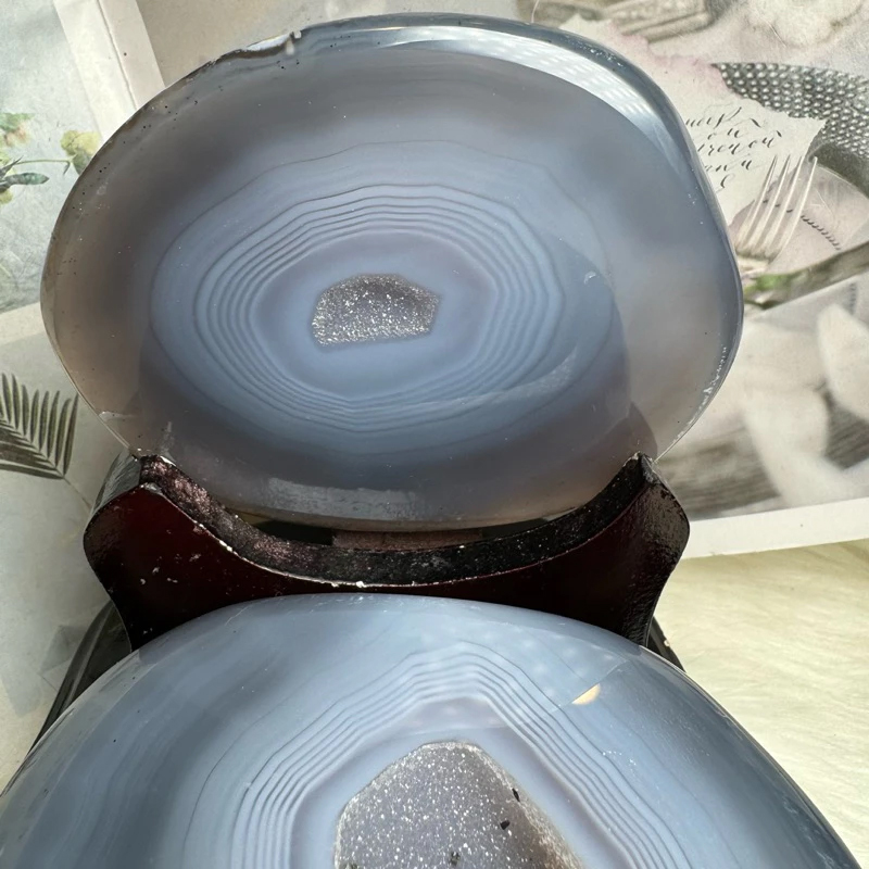 聚寶盆水晶瑪瑙邊